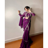 BE-280 WEDDING SPECIAL FANCY PARTY WEAR FAUX GEORGETTE LEHENGA SAREE