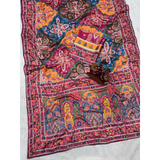 VIRAL MULTICOLOR Mirror Work Sarees- UNSTITCHED BLOUSE