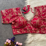 RUHI FASHION-PINKI20 Zari Work BLOUSE SIZE 38-40