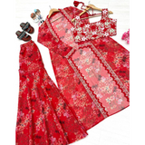 Launching New  Bollywood Indo Western Koti Palazzo & Blouse Collection