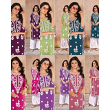 VAANYA- Heavy Embroidery Work Long Kurti with Palazzo