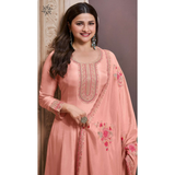 VN- 7305 Moonga Silk with Zari Embroidery Work PLUS SIZES