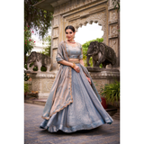 Lehenga Collection- PASTEL COLOR FENDI STYLE LEHENGA SIZE 40-42 READY