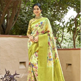 Varalaxmi Floral Silk Sarees