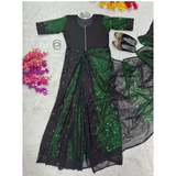 New Trending Zip Nd Go ONE-MINUTE READY Sequence Saree