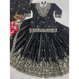 ND(5050) Heavy chinnon silk Top Lehenga Set