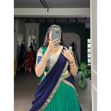 NITRIYA Kalamkari Printed With Zari Weaving Work Lehenga Choli