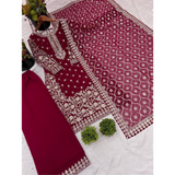 Sequence Party Wear Look Top-Palazzo Set SRK-5238