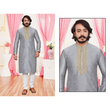 Silk Embroidery Work MEN Kurta With Pajama Set - SIZE 46
