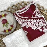 Angrakha Style Kurti  Palazzo set