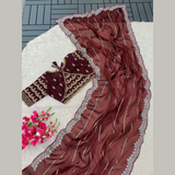 TRENDING STYLE Soft Jimmy Choo Saree