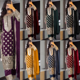 Punjabi Style Salwar Kameez Palazzo Set