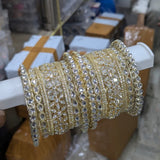 STYLISH KUNDAN STONE STYLE BANGLE SET