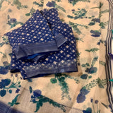 Cotton Linen Designer Saree
