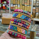 Pearl Multi Beaded Bangle Sets