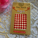 Fine Touch Kumkum Sticker Red Bindis