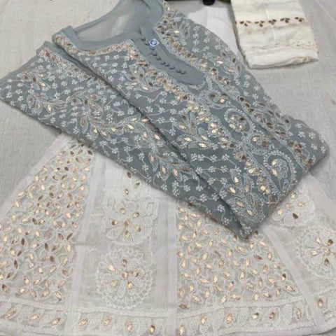 Chikankari sharara Plazzo Sets