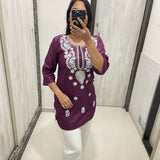 Selfie Chikankari Style Tops