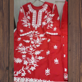 Chikankari Style Rayon Kurti  sets