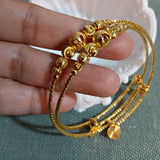 Adjustable Wrap Bangle Set – Layered Beaded Bracelet