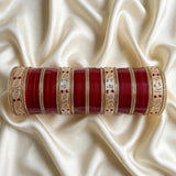 Red Bangle Chuda Sets Size 2.6