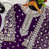 Sequence Party Wear Look Top-Palazzo Set SRK-5238