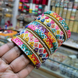 Multi Color Pearl & Crystal Bangle Sets