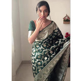 LICHI ZARI SILK ONE-MINUTE PRE-STITCHED SAREES