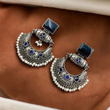 Oxidised Royale Chandbali Earrings