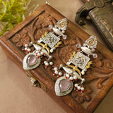 Oxidised Silver Statement Earrings
