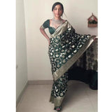 LICHI ZARI SILK ONE-MINUTE PRE-STITCHED SAREES