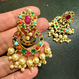 Navratan Jadau Multicolour Earrings