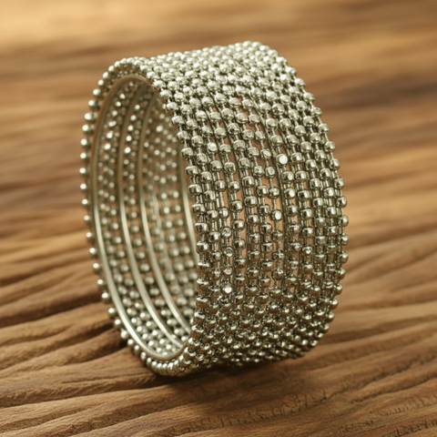 Metal BEADED Bangle SETS