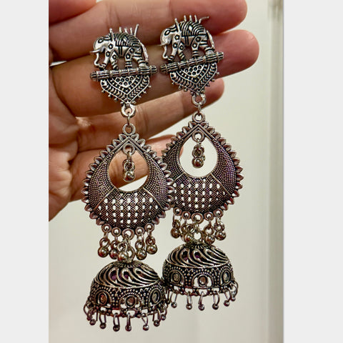 Long Jhumka Earrings