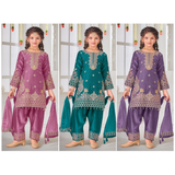 ZAINA Readymade Fendy Silk Kids Wear
