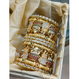 Heritage Barat Rajwadi — Kundan & Pearl Bangle Set