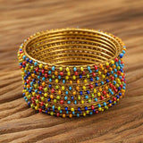 Metal BEADED Bangle SETS