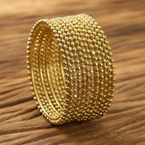 Metal BEADED Bangle SETS