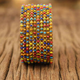 Metal BEADED Bangle SETS