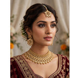 Glamorous Look Gold- Tone Choker set