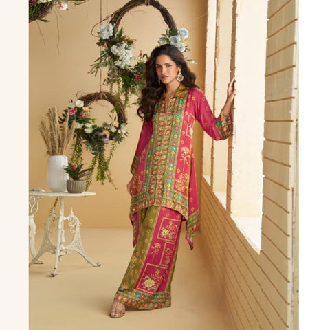 Sayuri Designer Premium Crepe Silk Bollywood Style Co Od Set Collection