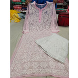 Chikankari Kurti Sharara Sets