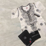Cotton voil Chikankari kurti sets for girls