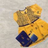 Cotton voil Chikankari kurti sets for girls
