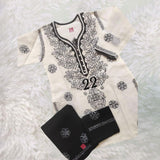 Cotton voil Chikankari kurti sets for girls
