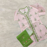 Cotton voil Chikankari kurti sets for girls