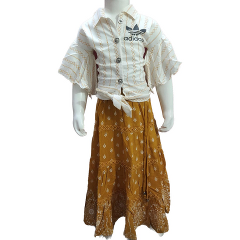Girls Kids Skirt Set