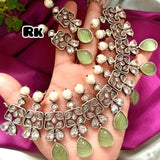 Oxidised stone Necklace