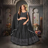 New Designer Digital Georgette With Embroidery