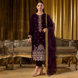 Pakistani Velvet Formal Wear